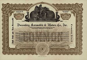Duesenberg Automobile & Motors Co. 1921