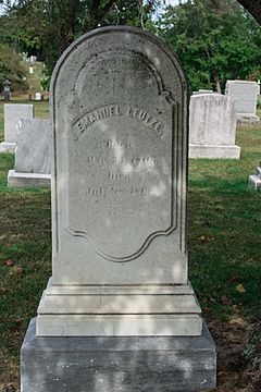Emanuel Leutze grave - Glenwood Cemetery - 2014-09-14