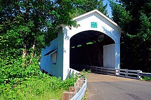 Ernest Covered Bridge (Lane County, Oregon scenic images) (lanDA0022a)