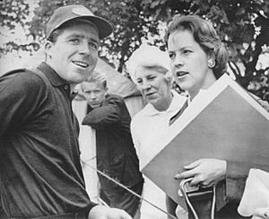Gary Player with wife and her mother 1961