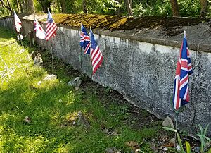 Graves of British and American soldiers killed at the Battle of Paoli in 1777