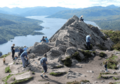 HIkers near Ben A'an summit