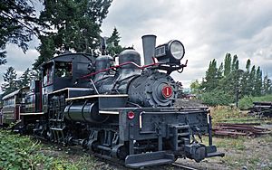 Hillcrest Lumber Company steam locomotive 1 Shay at Forest Museum Duncan BC 16-Jul-1995.jpg