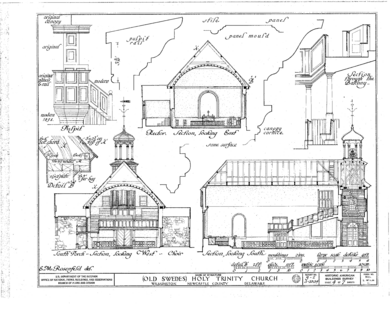 Holy Trinity Church, Seventh and Church Street, Wilmington, New Castle County, DE HABS DEL,2-WILM,1- (sheet 4 of 7)