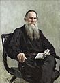 Ilya Efimovich Repin (1844-1930) - Portrait of Leo Tolstoy (1887)