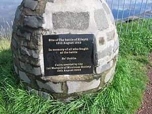 Inscription on the cairn commemorating the battle of Kilsyth - geograph.org.uk - 920648.jpg