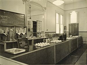 Junee Railway Refreshment Room - showing section of counter (8316434372)