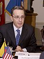 Kolumbianischer Präsident Alvaro Uribe 2004