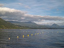 Lago Calafquén desde la Playa Chica de Lican Ray