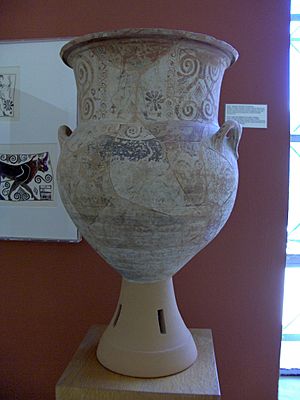 Large amphora, Melian style, Paros, 7th c BC, AM Paros B 2653, 2835