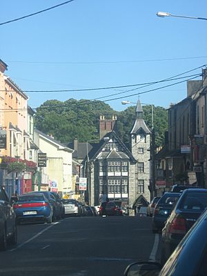 Main Street, Mallow, featuring the clockhouse and the junction of Spa Road and Bridge Street