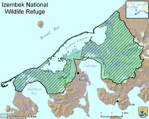 Map Izembek National Wildlife Refuge