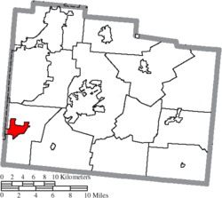Location of Bellbrook in Greene County