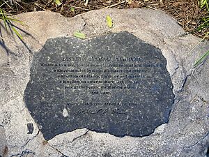 Medium Closeup of the Disney Animal Kingdom Dedication Plaque at Night