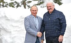 Meeting of Vladimir Putin and Alexander Lukashenko 02 (22-02-2021)