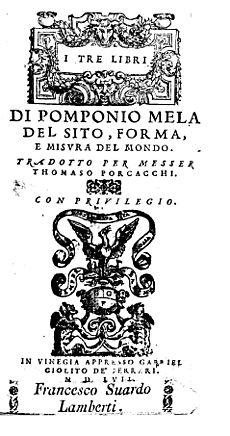Mela, Pomponius – De situ orbis , 1557 – BEIC 110541