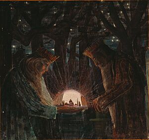 Mikalojus Konstantinas Ciurlionis - FAIRY TALE (FAIRY TALE OF KINGS) - 1909