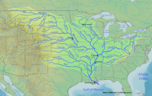 Mississippi river map