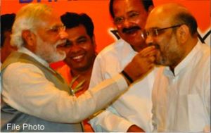 Modi congratulates Amit Shah as he becomes BJP President