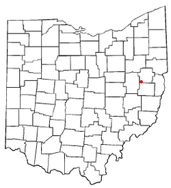 Location of Leesville, Ohio