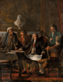 O Marquês de Pombal Examinando os Planos da Reconstrução de Lisboa (1883) - Miguel Ângelo Lupi (Museu de Lisboa, MC.PIN.0702)