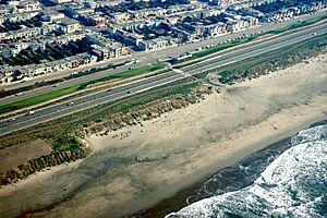 Ocean Beach San Francisco aerial view