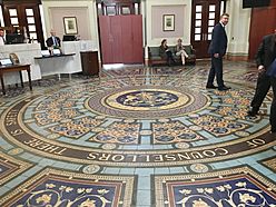 Parliament House Melbourne Vestibule tiled floor