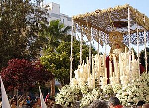 Paso de palio de la virgen Maria santísima del amor de San Fernando 04791