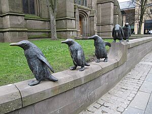 Penguins on the wall - geograph.org.uk - 1804952