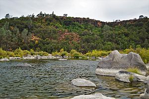 Putah Creek above Lake Berryessa September 2017