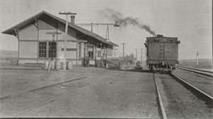 Railroad Depot - Hartsel, Colorado, 1916