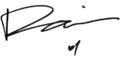 Rain (비) signature