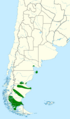 Rallus antarcticus map