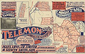 Real estate map of Telemon Estate, Beaudesert, 1928 (25795152923)