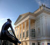 Royal Opera House and ballerina