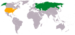 Russian Empire-US relations map