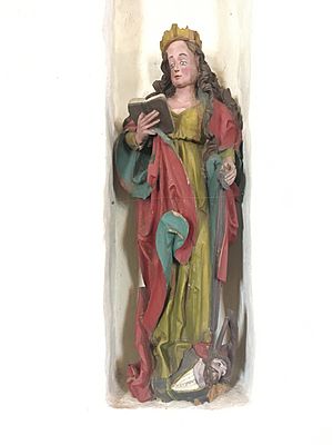 Saint Catherine of Alexandria Wood Statue