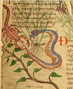 Scorpion and snake fighting Anglo-Saxon c 1050