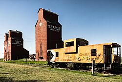 Searle Grain Company Grain Elevator Site Complex and United Grain Growers - Alberta Wheat Pool Grain Elevator Site Complex, Rowley, Alberta