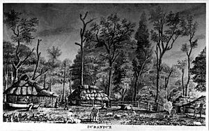 Sketch of Durundur Station by Charles Archer, 31 July 1843