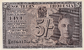 Southern Rhodesia 5s 1943 Obverse