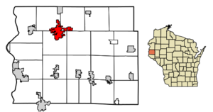 Location of New Richmondin St. Croix County, Wisconsin