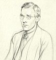 Stanley Morison by William Rothenstein