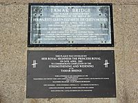 Tamar Bridge plaques - geograph.org.uk - 1209285