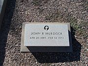 Tempe-Double Butte Cemetery-1888-Congressman John R. Murdock