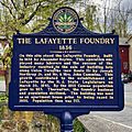 The Lafayette Foundry, Lafayette, NJ - information sign