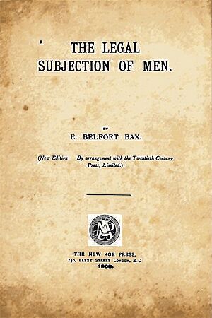 The Legal Subjection of Men title page