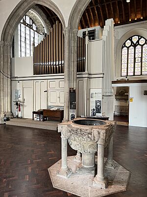 The organ, St Petroc's Church, Bodmin