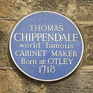 Thomas Chippendale's blue plaque - geograph.org.uk - 1937847 (cropped)