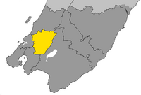 The location of Upper Hutt City within Wellington Region